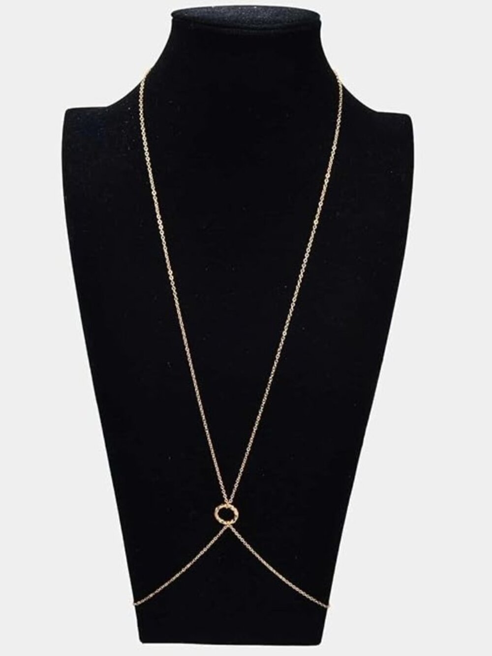 14K Gold Tone Beach Crossover Body Chain